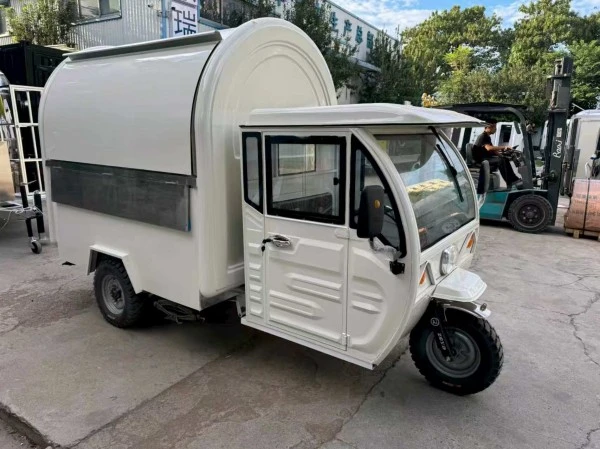 Electric Three Wheeled Mobile Food Cart
