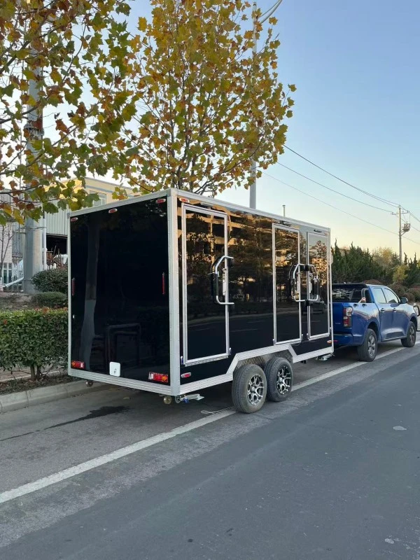 Three Station Commercial Toilet Trailer